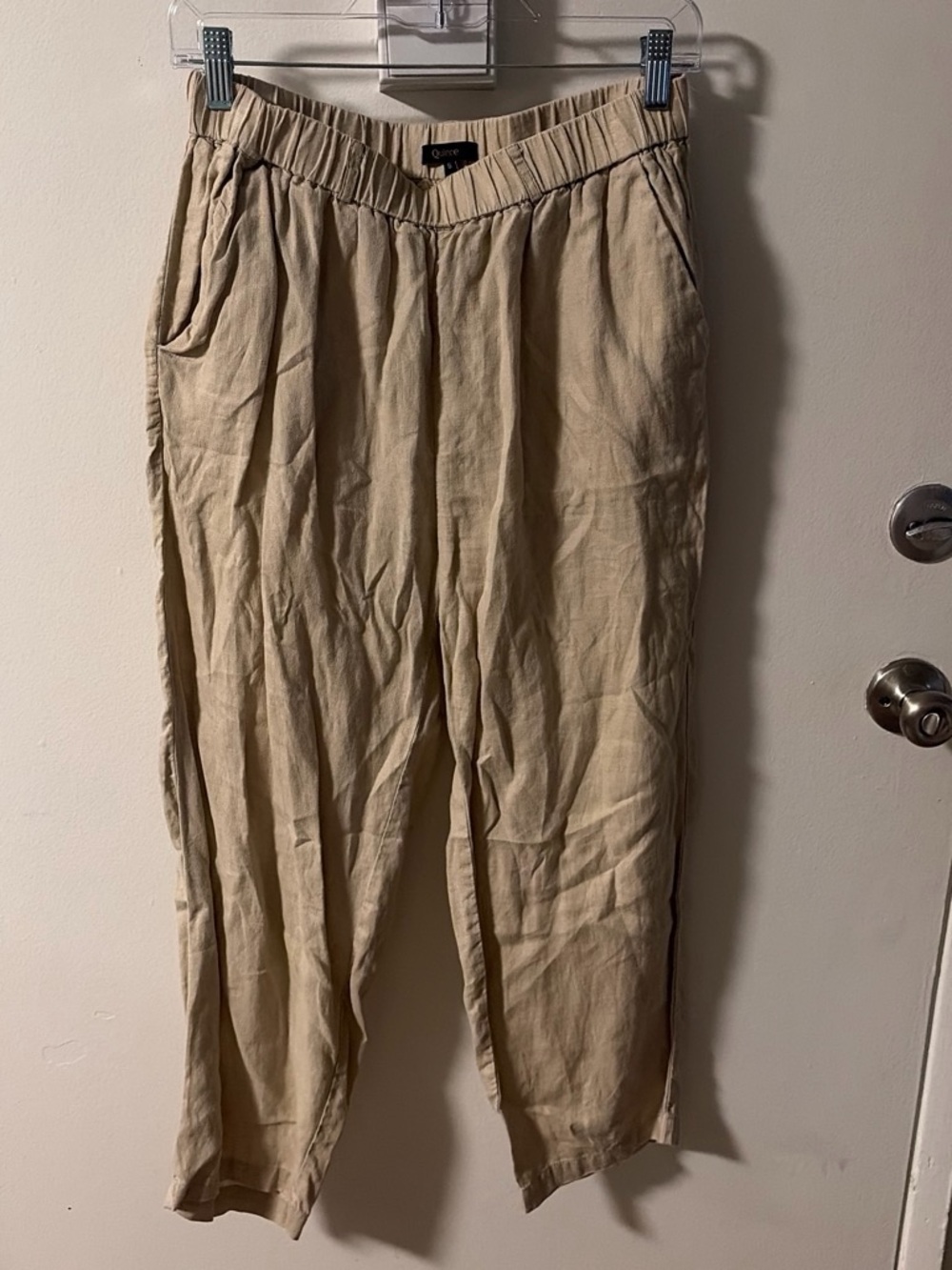 Quince Women’s Linen Pants - Beige